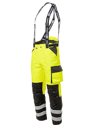 Зимние сигнальные брюки Brodeks KW 308, желтый/черный Brodeks в Екатеринбурге