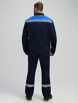 Костюм Лигор-1 СОП (тк.Саржа,250) брюки, т.синий/васильковый Факел Спецодежда в Екатеринбурге 3