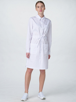 Халат женский Сансара-001 (тк.Смесовая,160) MedLine, белый MedLine в Екатеринбурге 1