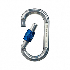 IR 0220 Карабин овал алюминиевый с муфтой (Keylock)