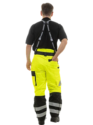 Зимние сигнальные брюки Brodeks KW 308, желтый/черный Brodeks в Екатеринбурге 3
